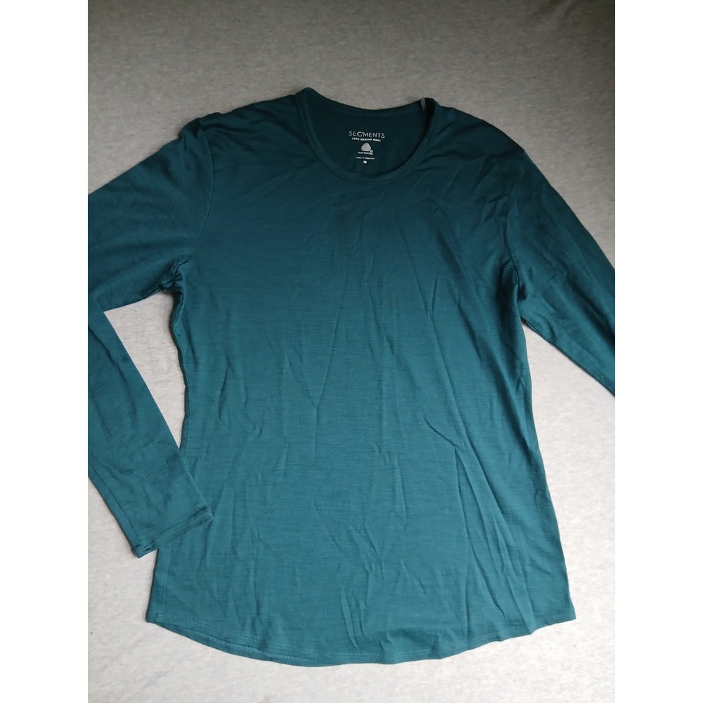 Segments Top Medium Merino Wool Base Layer Long Sleeve Outdoor Hiking Travel